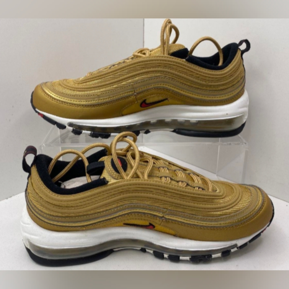 Nike Air Max 97 Correlate Metallic Gold Sneakers Women's 8 Size NIB MSRP $185 - Picture 1 of 9